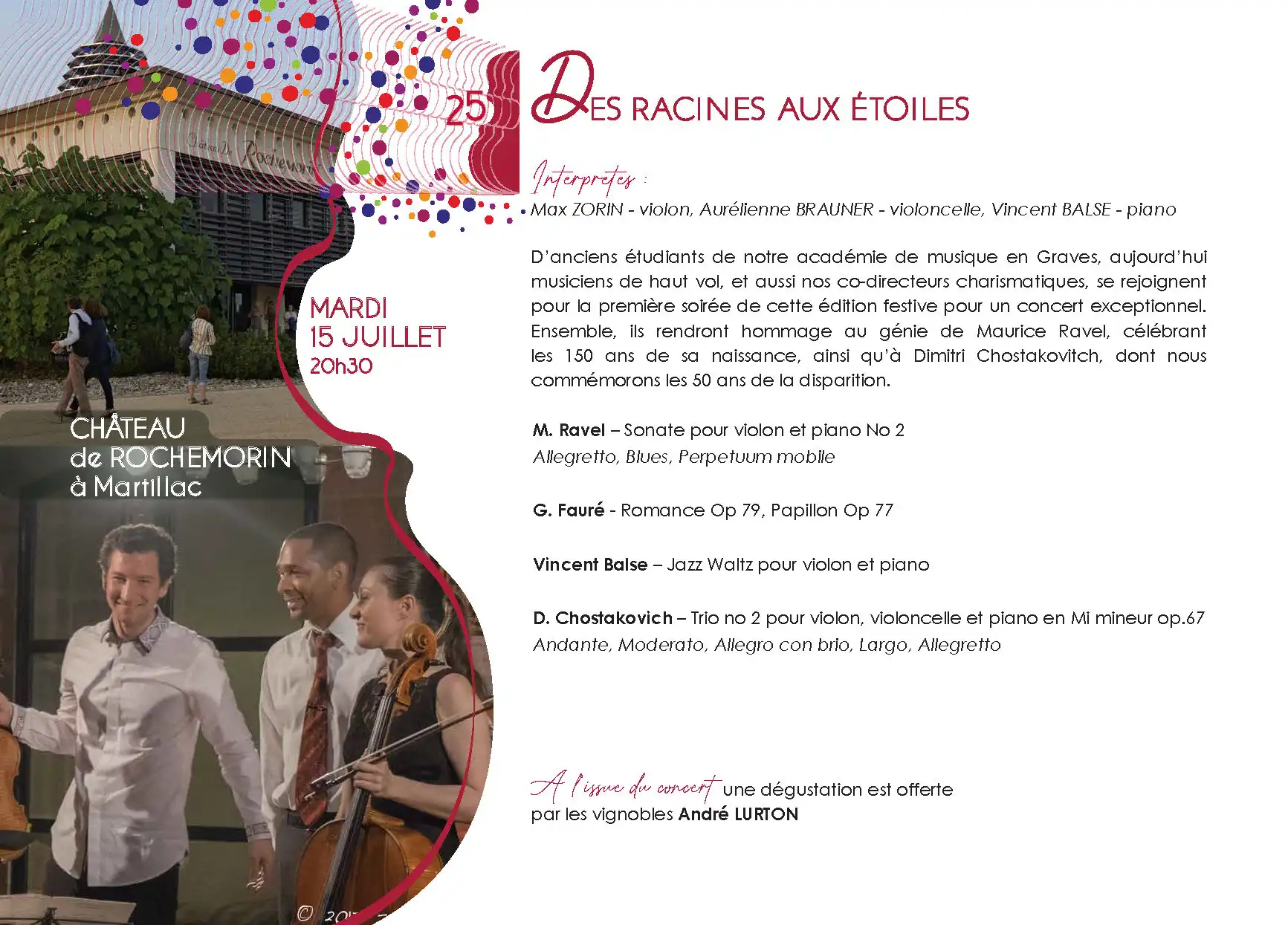 Programme RMIG 2025 Concert château Rochemorin Programme RMIG 2025 Concert château Rochemorin