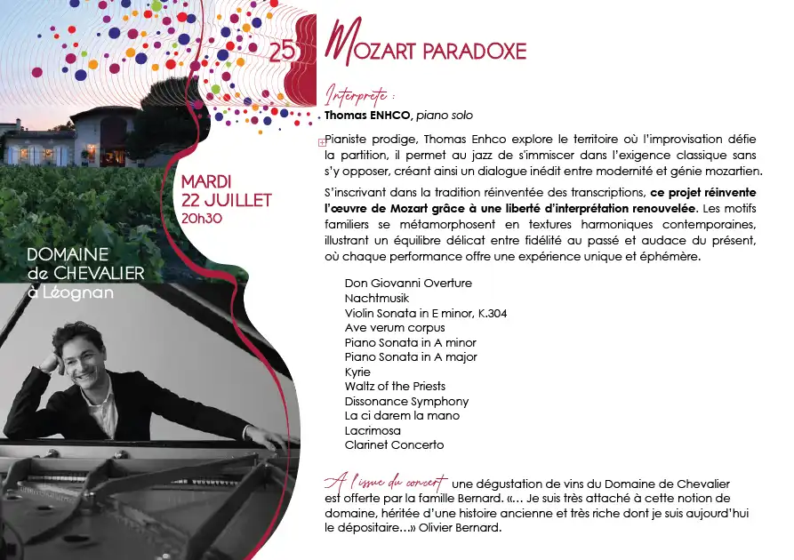 Programme RMIG-2025 Domaine de Chevalier