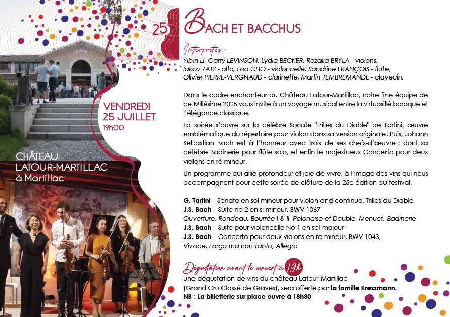 Programme  RMIG 2025 château Latour Martillac